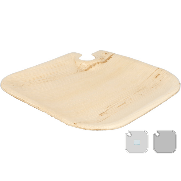 Dienbladen met Areca Bekerhouders Dienbladen met Areca Bekerhouders